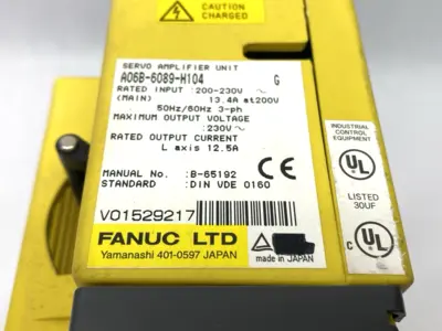 Used FANUC AC Servo Amplifier Unit 3PH 230VAC 12.5A Servo Drives Michigan US | Maverick Industrial Sales #1396093