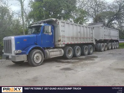 Used 1997 PETERBILT 357 QUAD AXLE DUMP TRUCK Dump trucks Michigan US | Proxy Equipment #1388960