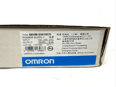 New | in-Stock Omron S8VM-03015CD DIN Rail Power Supplies Michigan US | Maverick Industrial Sales #1487450