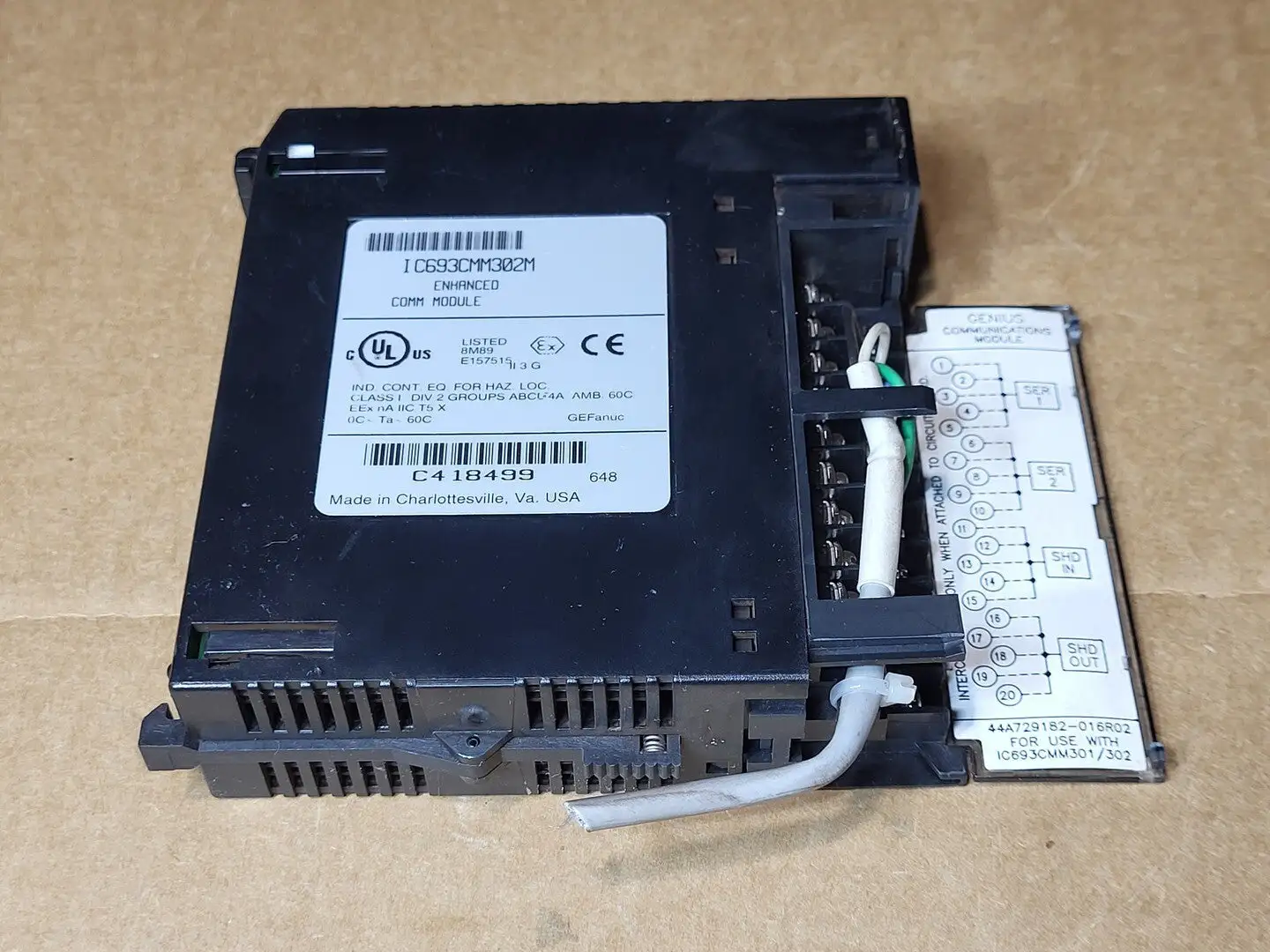 USED GE FANUC IC693CMM302M