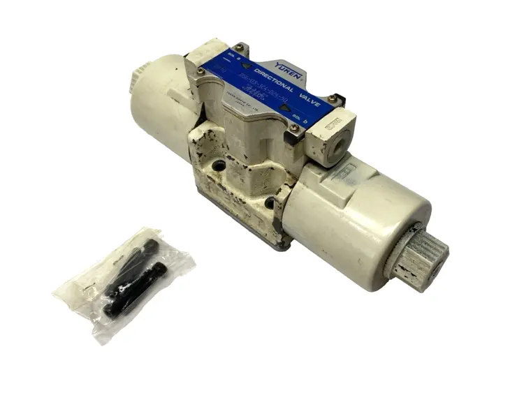 Used YUKEN HYDRAULIC DIRECTIONAL CONTROL VALVE 31.5MPA SHELFWARE Solenoid Valves Michigan US | Maverick Industrial Sales #1090758