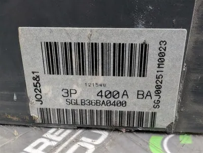 400 Amp GE SPECTRA Electronic Breaker SGLL36BB0400 MVT Plus & Shunt Trip Used