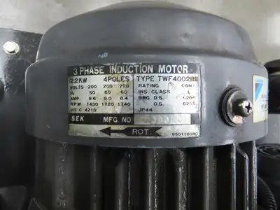Daikin Hydraulic Power Unit 6.8GPM 220V w/Chiller 1.5kW & Circulation Pump/Motor