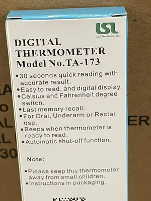 Lot of 30 LSL Healthcare Digital Thermometers Model TA-173 LOW Batteries