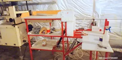 Used Complete Wine Bottling Line with Corker, Labeler & Capsule Shrinker