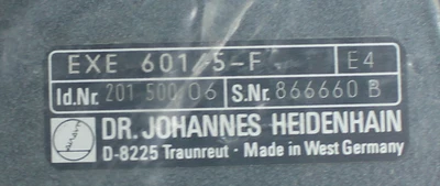 USED DR.JOHANNES HEIDENHAIN EXE 601 B/5-F