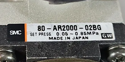 SMC 80-AR2000-02BG Set Pressão 0.05-0.85 Mpa. 6D-14