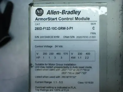 USED ALLENBRADLEY 280DFN10C