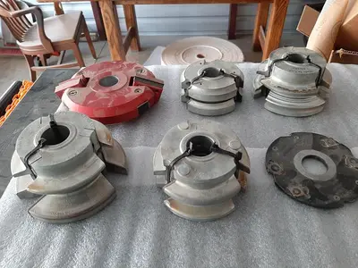 Shaper Cutter Heads, 1 1/4" Bore, Various Large Lot