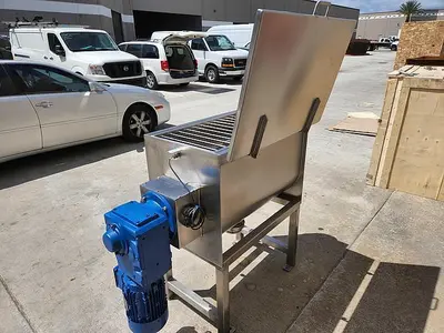 New 5 Cubic Foot Stainless Steel Ribbon Mixer, 3 HP #4679753