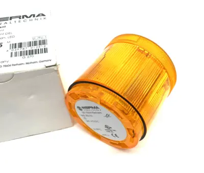 New | in-Stock WERMA 843 300 55 Permanent LED Light Beacon Element 24VAC/DC Yellow Light Sources / LED Michigan US | Maverick Industrial Sales #1461078