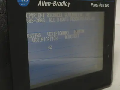 Allen Bradley 2711-T6C9L1 PanelView 600 Touch Screen PLC HMI Broken Touch Panel