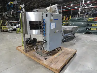 Haumiller Bottle Cap Bowl Feeder with Feed Hopper Elevator Conveyor 480V