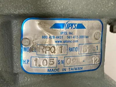 Used IPTS RPQ1 Industrial Controls | Surplus Asset Holdings #1220954