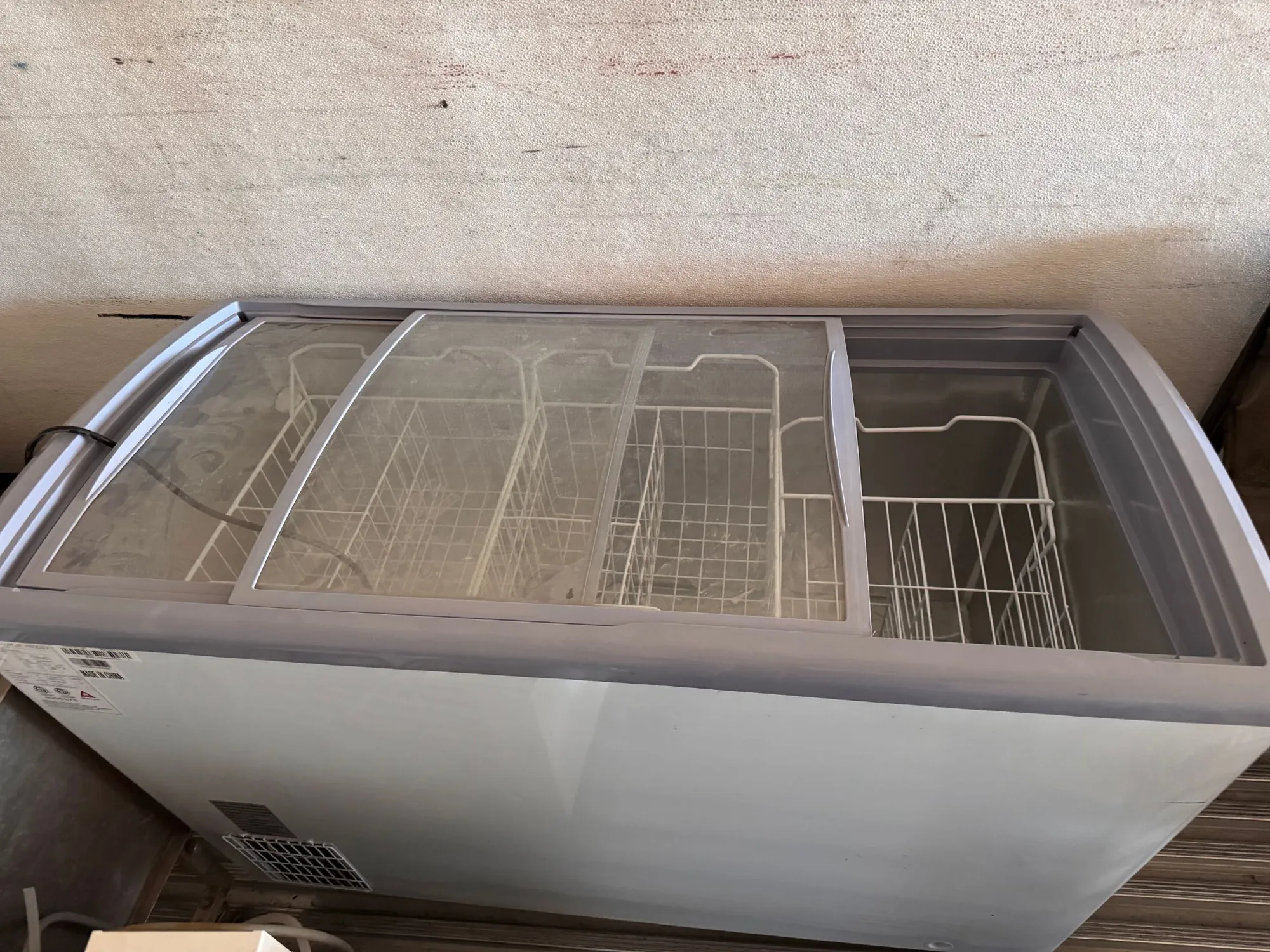 USED GALAXY GLASS TOP FREEZER