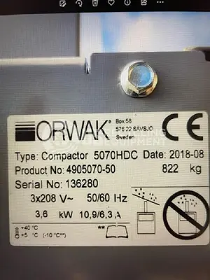 USED 2018 ORWAK 5070 HDC TWO CHAMBER VERTICAL