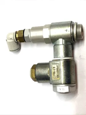 USED FESTO ONE WAY FLOW CONTROL VALVE 4MM 6MM PUSH-IN .3-10BAR 575444