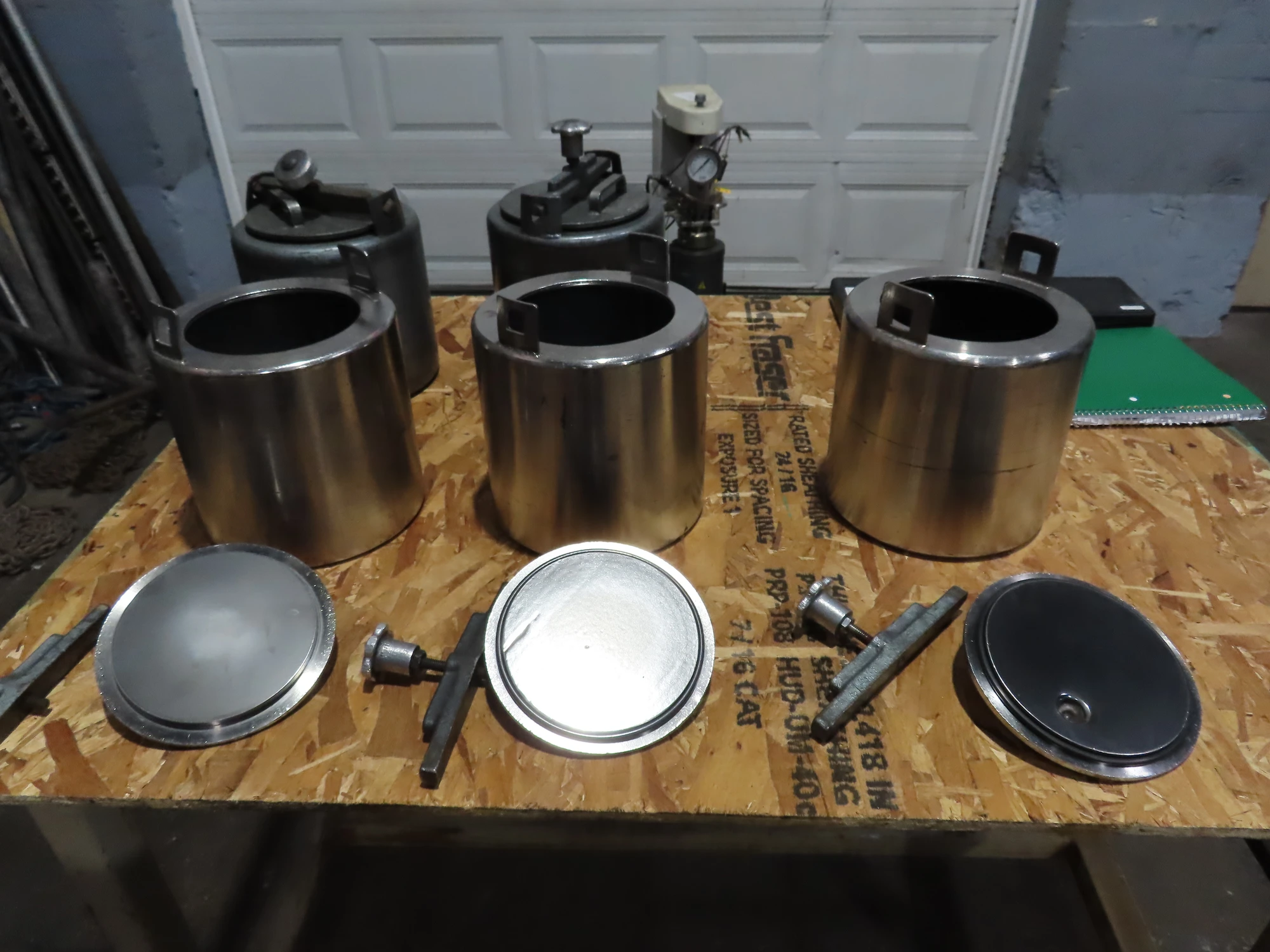 1.3 gallon Jar Mill Jars, stainless steel