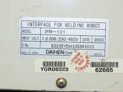 Daihen IFR-101 Interface For Welding Robot 208/230/460v 1ph