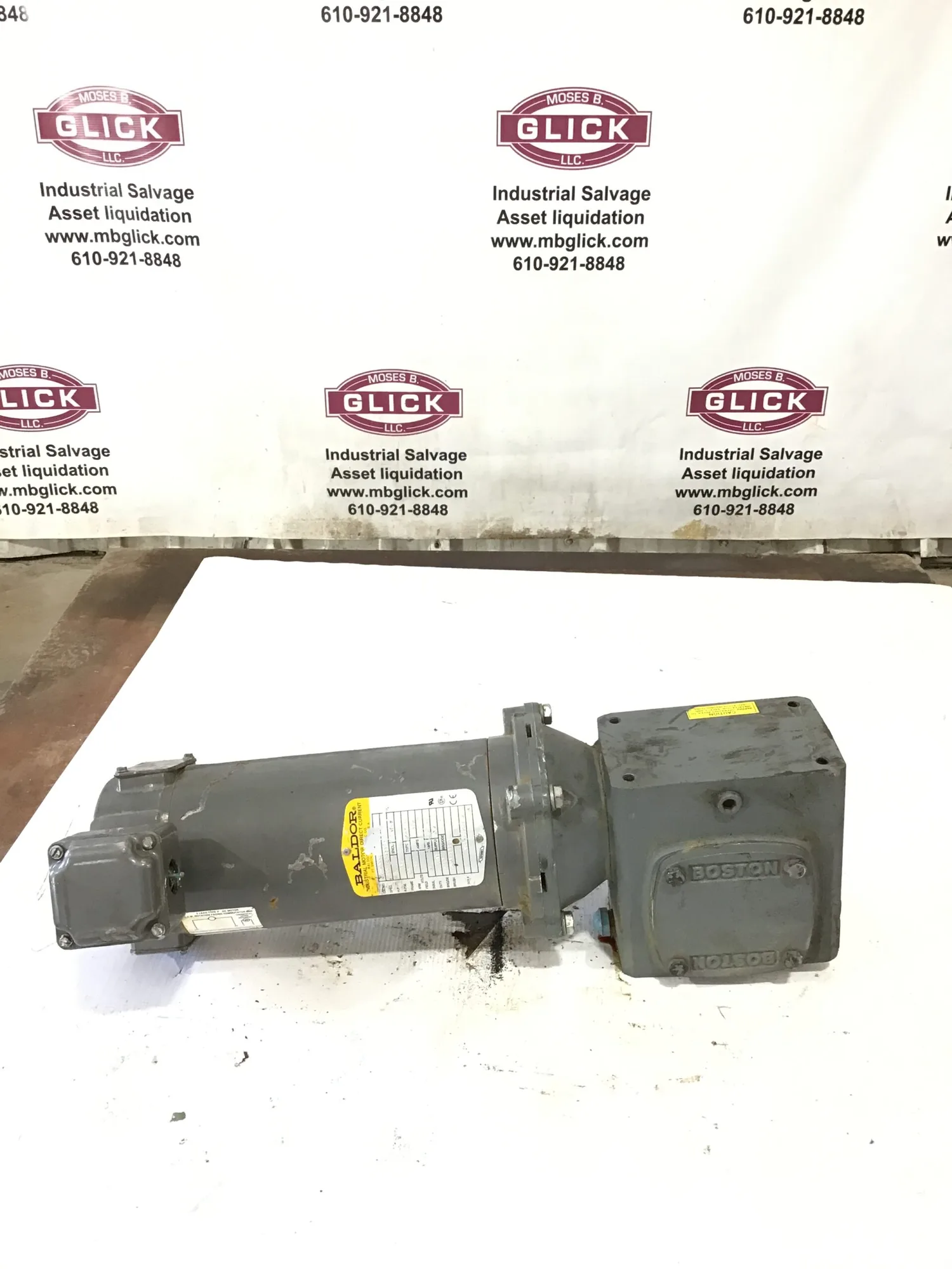 Boston F721-40-B5-G Gear Speed Reducer With Baldor Motor
