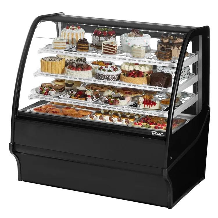 Used True TDM-R-48-GE/GE-B-W Display Refrigerators Illinois US | Falcon Restaurant Supply #1373831