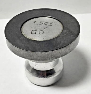 Tungsten Carbide Plug Gage 3.501" Go Inspection Measurement