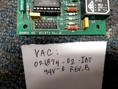 USED VAC ASSY NO. 021874 Monitor Part SENSOR BOARD