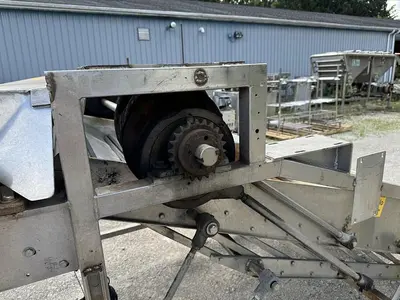 USED MAGNUSON ENGINEERING SHUFFLO FEEDER AND SLICER 54" WIDE