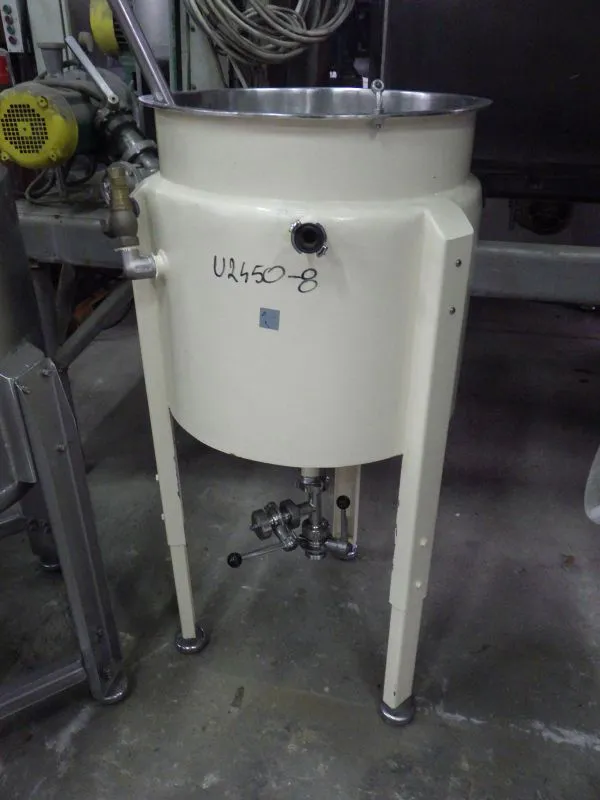 100 L Used Vertical Stainless Steel Storage Tank With Jacket