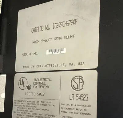 Used GE FANUC IC697CHS790F Programmable Logic Controllers Ohio US | Surplus Asset Holdings #1239029