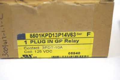 NEW SQUARE D 8501KPD13P14V63 RELAY SER.F
