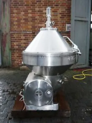 KMA Artern SMBZ/1 self-cleaning milk separator, 316SS.