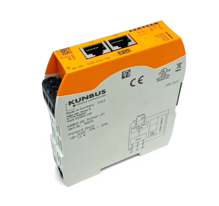 Used KUNBUS REVPI GATE PROFINET IRT EXPANSION MODULE KUNBUS-GW PLC Ethernet Equipment | Maverick Industrial Sales #1111047