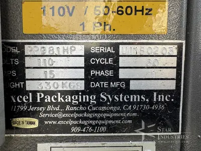 Used EXCEL PACKAGING SYSTEMS PP-981HP Pallet Wrappers California US | Star Industries #1254449