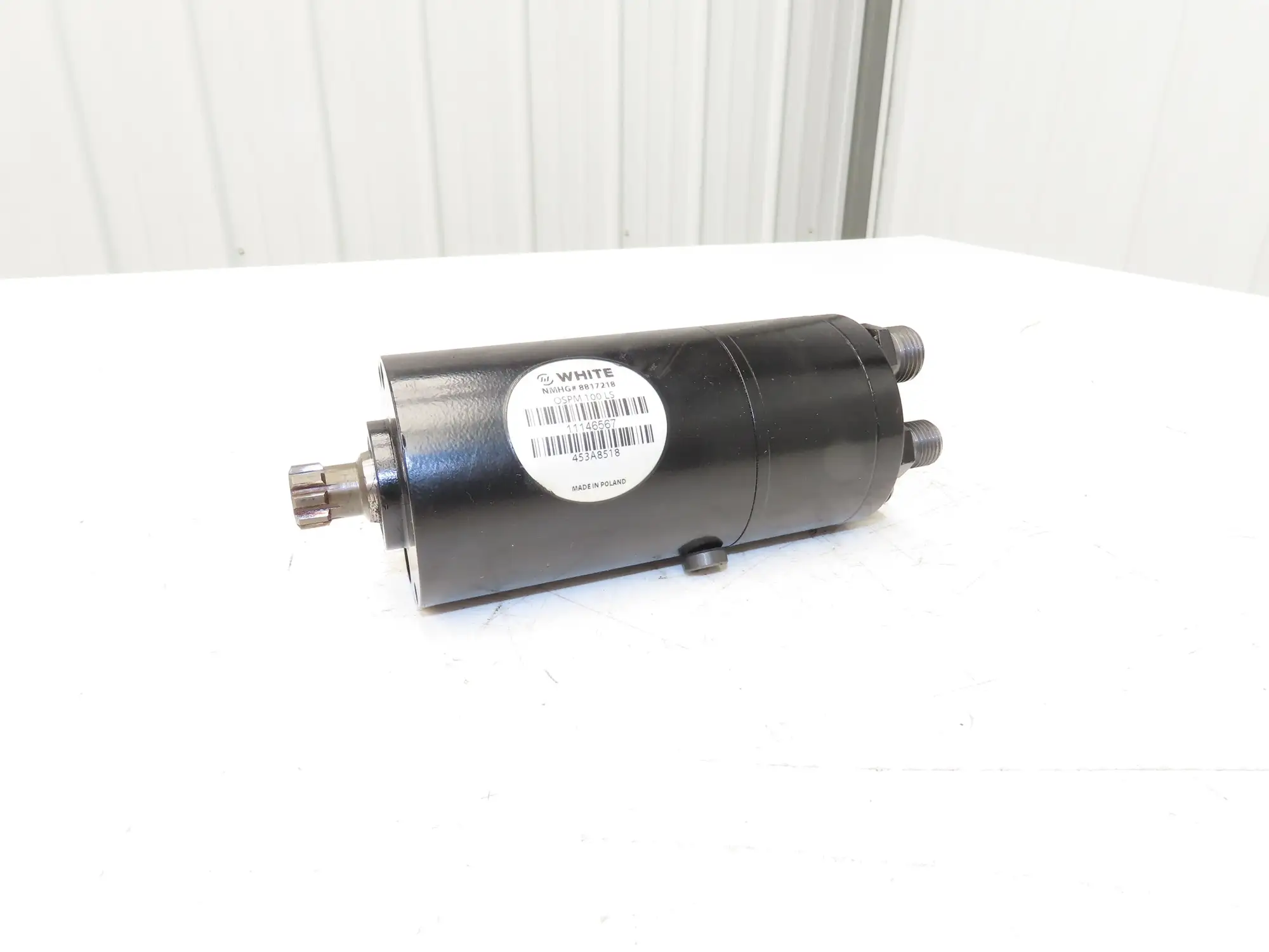 White OSPM 100 LS Forklift Power Steering Unit Hydraulic Motor Off Hyster E80XN