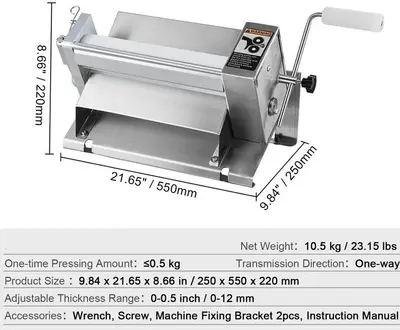 Used ECONOMY MANUAL DOUGH SHEETER Sheeters British Columbia CA | Surrey Food Equipment #1279480