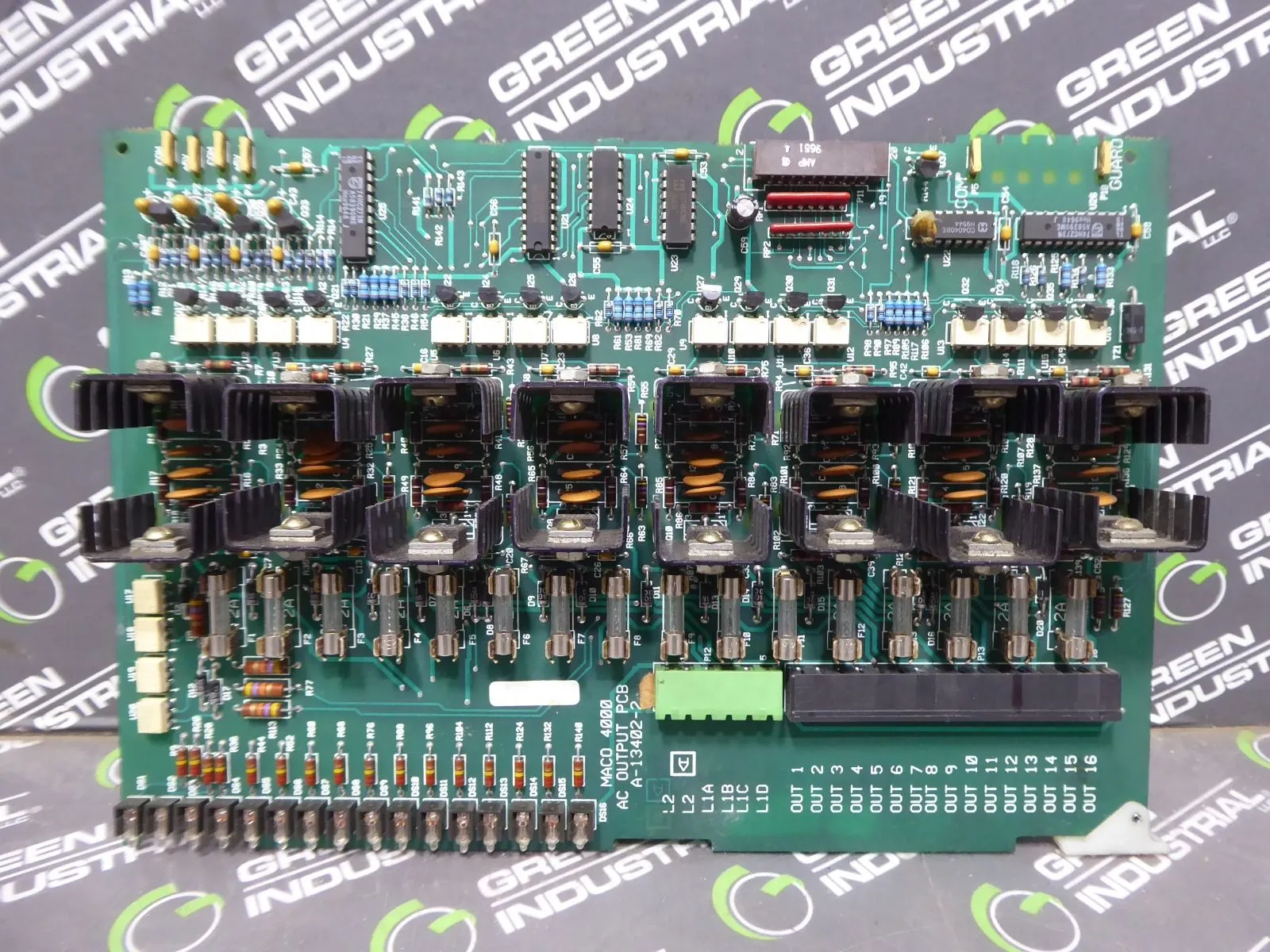 Barber Colman A-13402-2 AC Output Card MACO 4000 Used