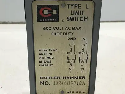 USED CUTLER HAMMER 10316H3712A