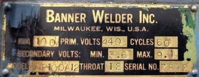 USED BANNER Welding Machinery (Other)