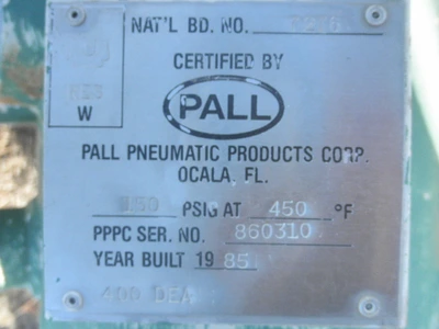 USED PALL AIR DRYER T400DEA4-000BSN
