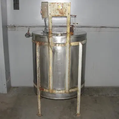SPC2346  Tank 90 gallon vertical tank, Stainless Steel, flat