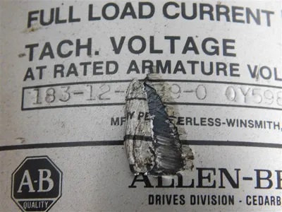 Allen Bradley 1326DP-I3D DC PM Servo Motor 14.30 FLC  Trach Voltage 114V Used