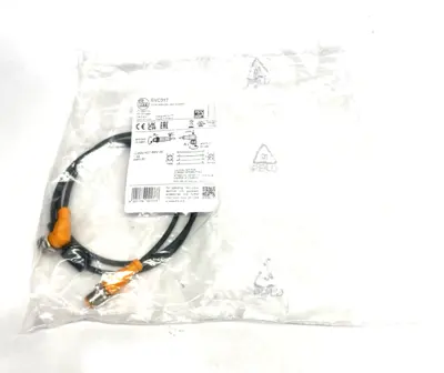 NEW IFM RIGHT ANGLE CONNECTION CABLE M12 1M VDOAH040MSS0001H04STGH040MSS