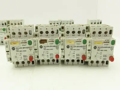 Allen Bradley 140-MN-#### Manual Motor Starter 3PH 600VAC Mixed Lot of 16