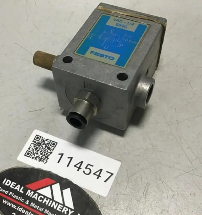 Used FESTO VAK-1/4 Valves/Fittings Michigan US | Ideal Machinery #1277095