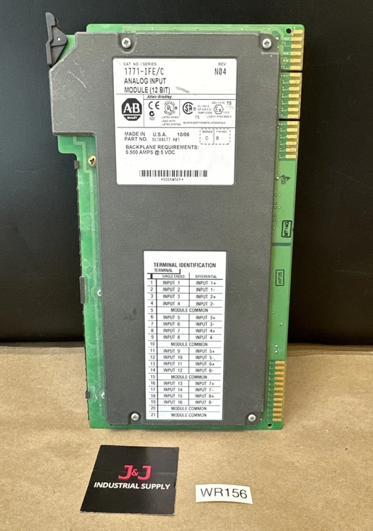 Used Allen-Bradley 1771-IFE/C PLC Input & Output Indiana US | J&J Industrial Supply #522481