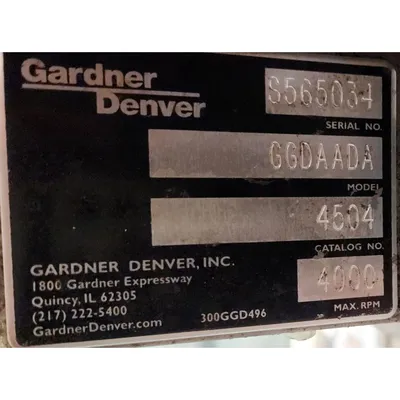 USED GARDNER DENVER GGDAADA