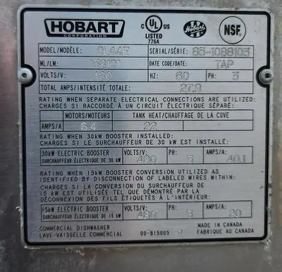 USED HOBART CL44E