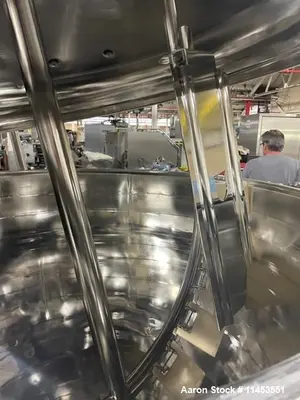 Used 160 Gallon Feldmeier Reactor, 316L stainless steel construction