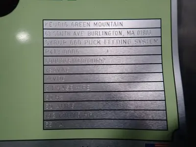 Keurig Green Mountain Syrup Feeding System